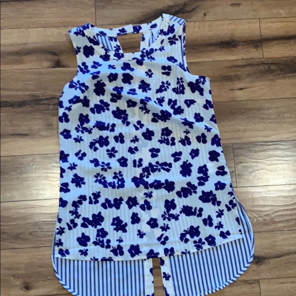 Cabi high low tunic blouse